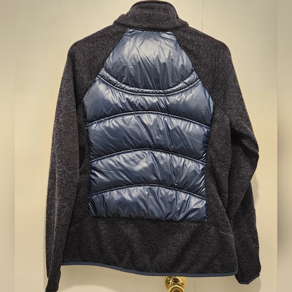 London Fog Women's Navy Blue Down‎ Puffer Jacket Gold Zipper Size Medium - Picture 7 of 7